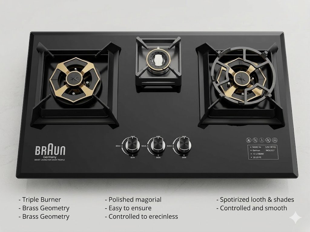 SMART 3 BURNER GAS STOVE